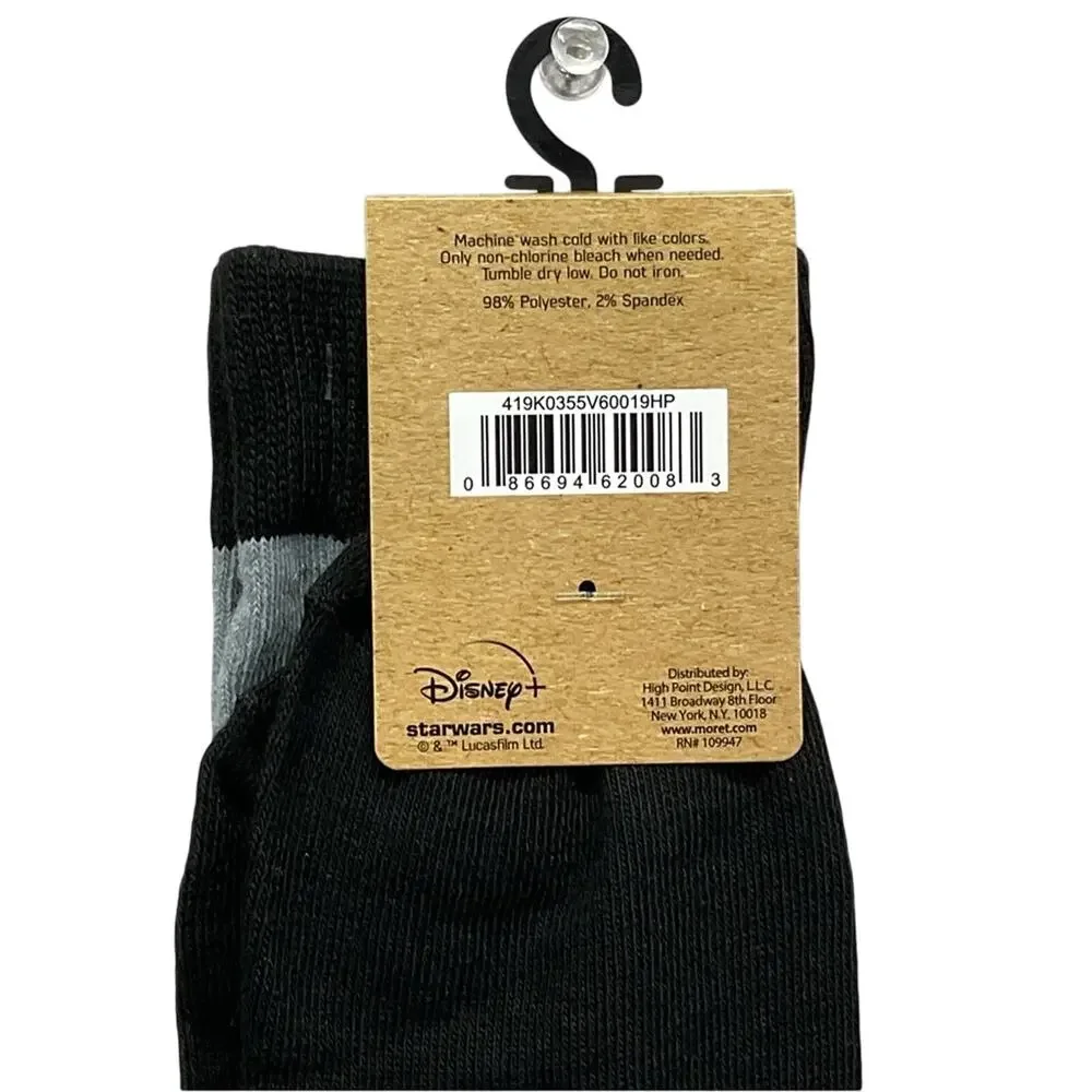 Disney Star Wars Christmas Crew Socks Mens Size 6.5 -12 Mandalorian Mickey Mouse